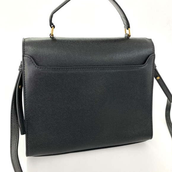 Saint Laurent Bag Black Shoulder Leather Paris Cassandra Top Calfskin - Picture 1 of 6